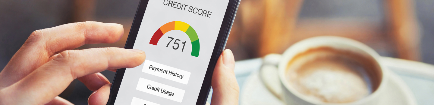 Phone with credit score.