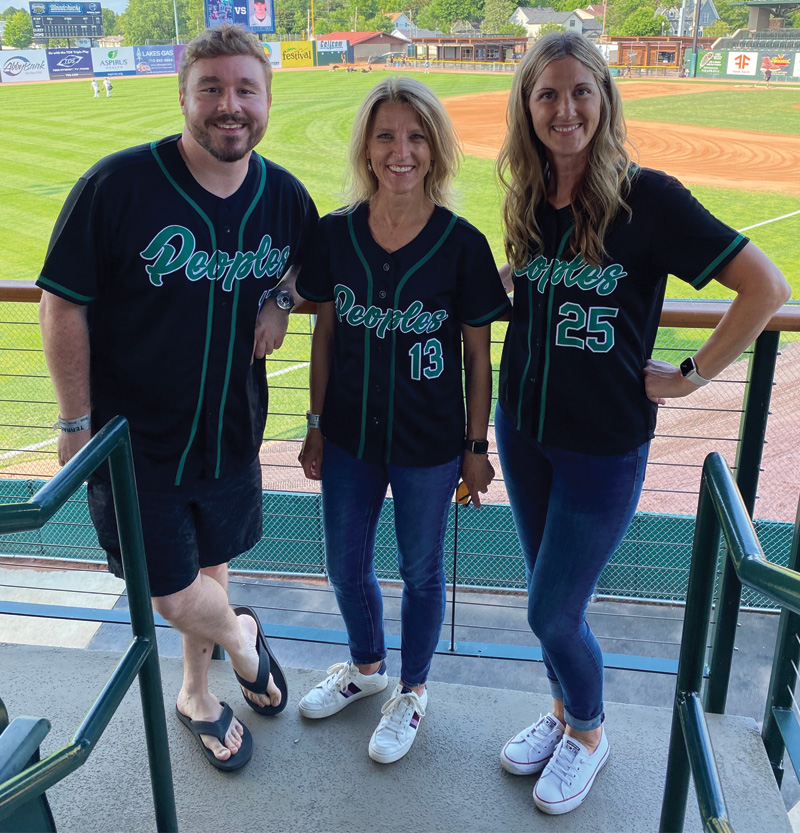 Peoples employees at Woodchucks game