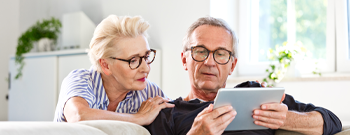 couple using a tablet