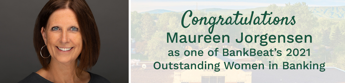 Maureen Jorgensen - banker who was honored by BankBeat magazine